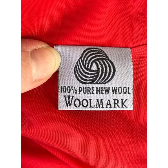 Pendleton Womens  Classic Solid Red Blazer Jacket 100% Wool USA Vtg Sz 8 -‎ READ - Picture 8 of 10